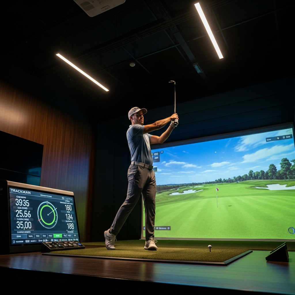 Indoor golf swing